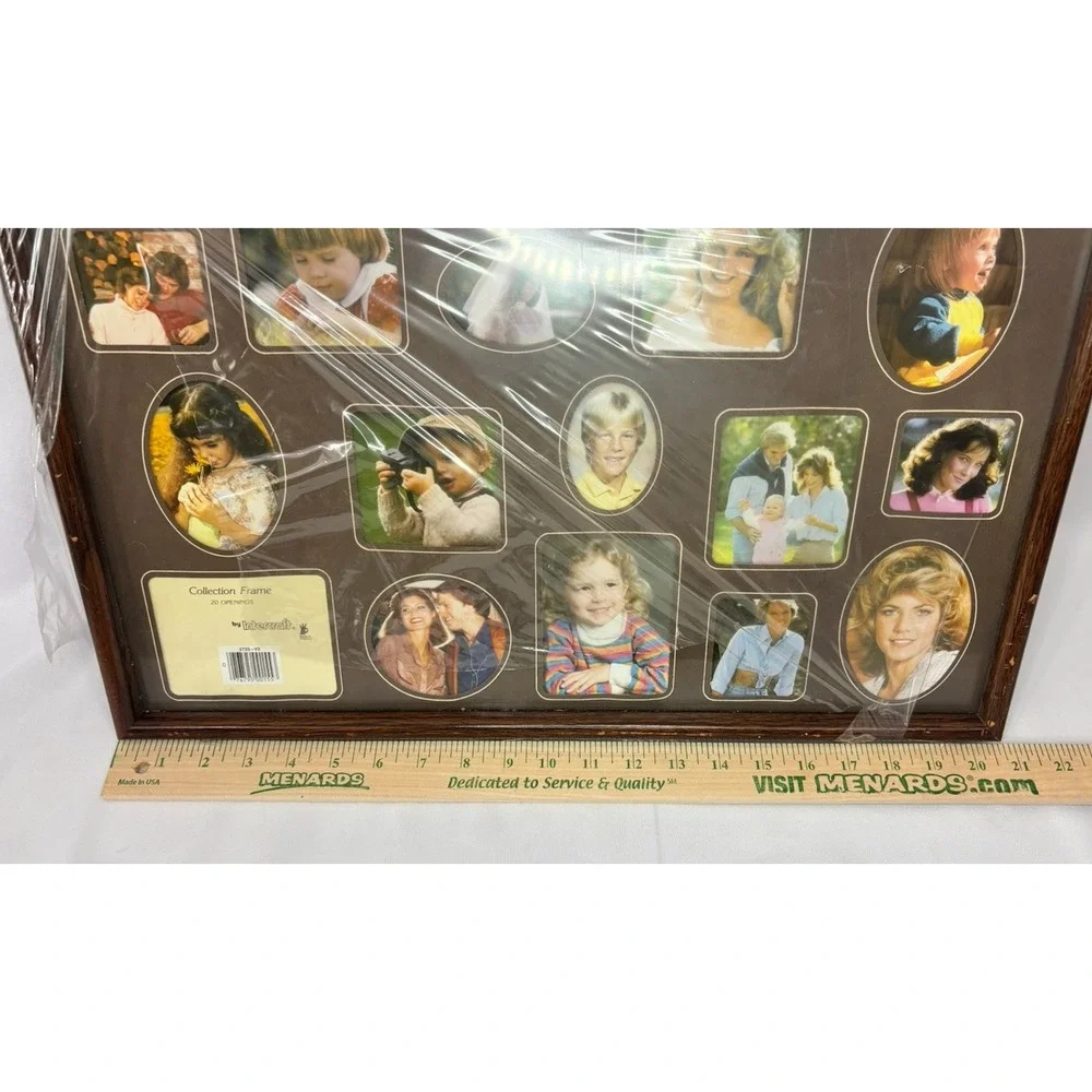 Intercraft Collage Picture Frame 21x17 Large Family Photo Wood Wall Vintage